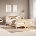 Miniatyrbilde 2 av 11: vidaXL Sengeramme uten madrass 160x200 cm heltre furu