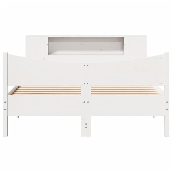 vidaXL Sengeramme uten madrass hvit 140x190 cm heltre furu