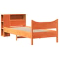 Miniatyrbilde 4 av 11: vidaXL Sengeramme uten madrass voksbrun 75x190 cm heltre furu