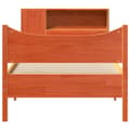 Miniatyrbilde 5 av 11: vidaXL Sengeramme uten madrass voksbrun 75x190 cm heltre furu