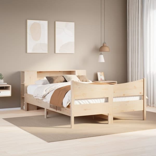 vidaXL Sengeramme uten madrass 140x200 cm heltre furu