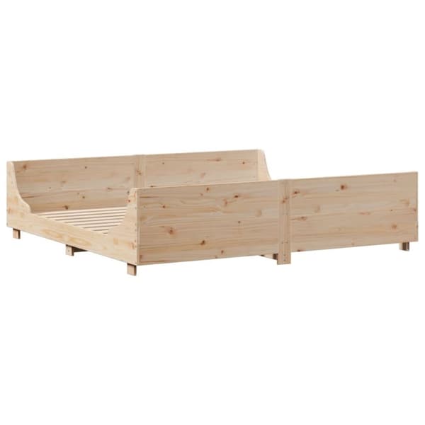 vidaXL Sengeramme uten madrass 180x200 cm heltre furu