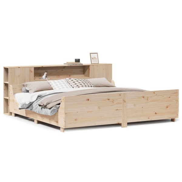 vidaXL Sengeramme uten madrass 180x200 cm heltre furu