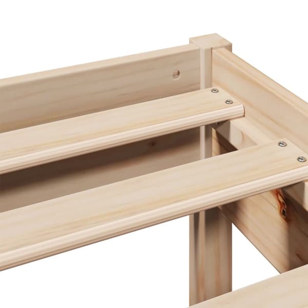vidaXL Sengeramme uten madrass 140x190 cm heltre furu