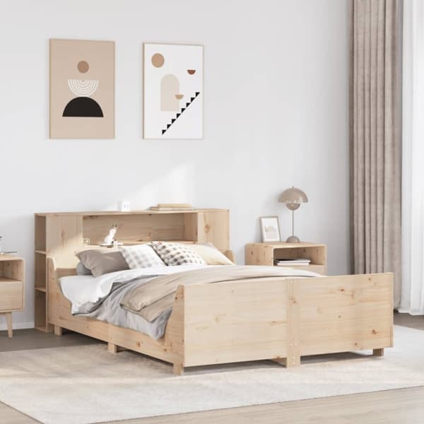 vidaXL Sengeramme uten madrass 160x200 cm heltre furu
