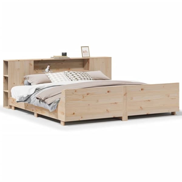 vidaXL Sengeramme uten madrass 180x200 cm heltre furu