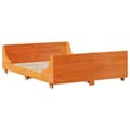 Miniatyrbilde 6 av 11: vidaXL Sengeramme uten madrass voksbrun 140x200 cm heltre furu
