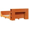 Miniatyrbilde 9 av 11: vidaXL Sengeramme uten madrass voksbrun 120x190 cm heltre furu