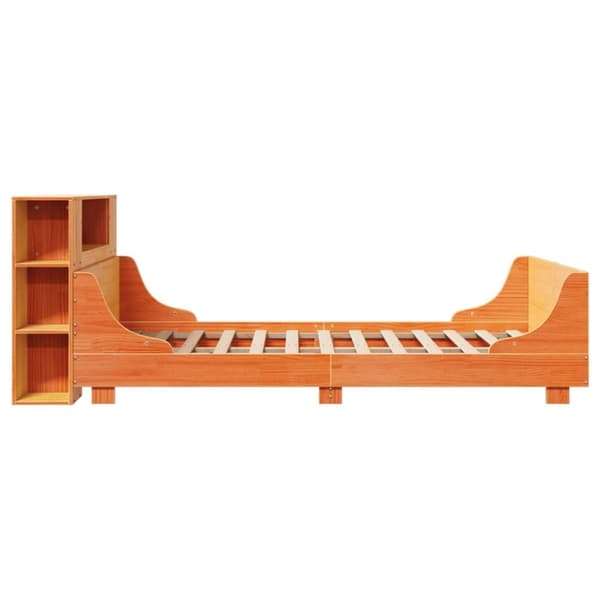 vidaXL Sengeramme uten madrass brun 150x200 cm heltre furu