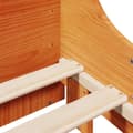 Miniatyrbilde 10 av 11: vidaXL Sengeramme uten madrass brun 150x200 cm heltre furu