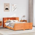 Miniatyrbilde 2 av 11: vidaXL Sengeramme uten madrass brun 150x200 cm heltre furu