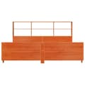 Miniatyrbilde 5 av 11: vidaXL Sengeramme uten madrass voksbrun 180x200 cm heltre furu
