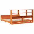 Miniatyrbilde 9 av 11: vidaXL Sengeramme uten madrass voksbrun 180x200 cm heltre furu