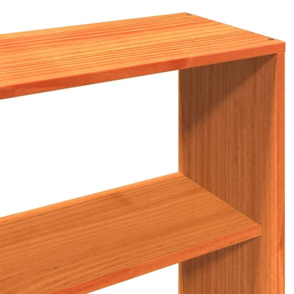 vidaXL Sengeramme uten madrass voksbrun 180x200 cm heltre furu