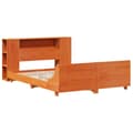 Miniatyrbilde 4 av 11: vidaXL Sengeramme uten madrass brun 150x200 cm heltre furu