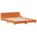 Miniatyrbilde 6 av 11: vidaXL Sengeramme uten madrass brun 150x200 cm heltre furu
