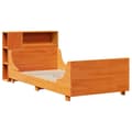 Miniatyrbilde 4 av 11: vidaXL Sengeramme uten madrass voksbrun 100x200 cm heltre furu