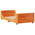 Miniatyrbilde 6 av 11: vidaXL Sengeramme uten madrass voksbrun 100x200 cm heltre furu