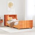 Miniatyrbilde 2 av 11: vidaXL Sengeramme uten madrass voksbrun 100x200 cm heltre furu