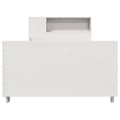 Miniatyrbilde 5 av 11: vidaXL Sengeramme uten madrass hvit 100x200 cm heltre furu