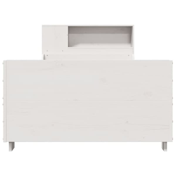 vidaXL Sengeramme uten madrass hvit 100x200 cm heltre furu