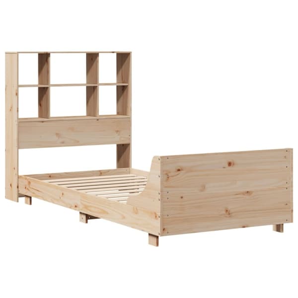 vidaXL Sängynrunko ilman patjaa 75x190 cm täysi mänty