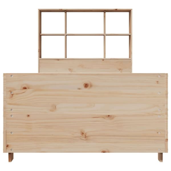 vidaXL Sängynrunko ilman patjaa 75x190 cm täysi mänty