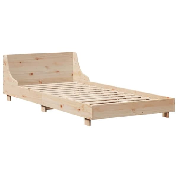 vidaXL Sängynrunko ilman patjaa 75x190 cm täysi mänty