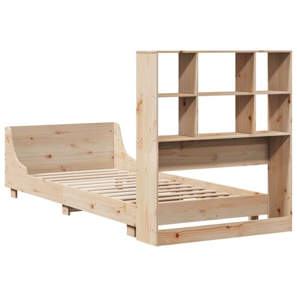vidaXL Sängynrunko ilman patjaa 75x190 cm täysi mänty