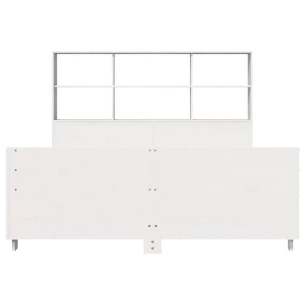 vidaXL Sengeramme uten madrass hvit 120x190 cm heltre furu