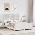 Miniatyrbilde 2 av 11: vidaXL Sengeramme uten madrass hvit 120x190 cm heltre furu