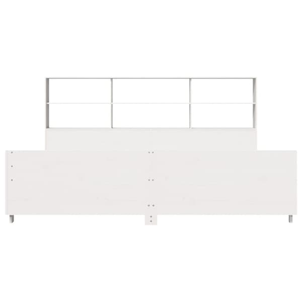 vidaXL sengeramme uden madras 180x200 cm massivt fyrretræ hvid