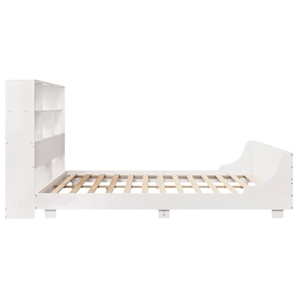 vidaXL sengeramme uden madras 180x200 cm massivt fyrretræ hvid