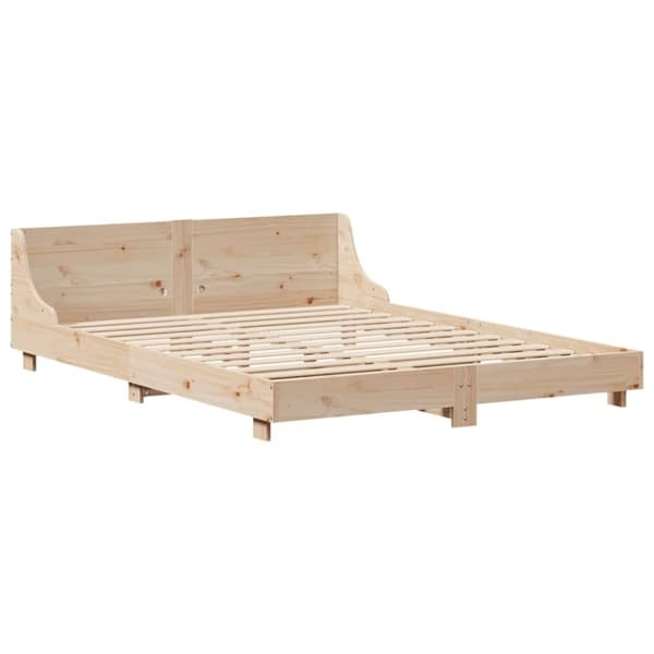 vidaXL Sengeramme uten madrass 150x200 cm heltre furu