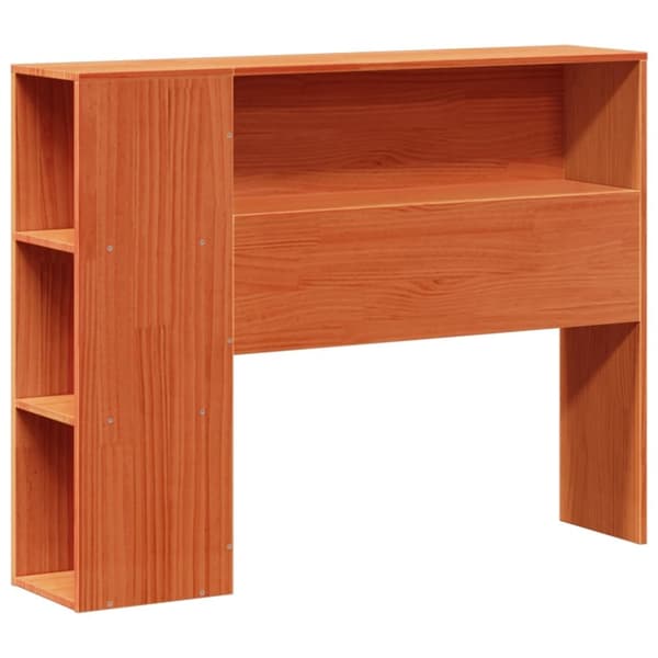 vidaXL Sängynrunko ilman patjaa vahanruskea 90x190 cm täysi mänty