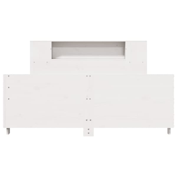 vidaXL sengeramme uden madras 150x200 cm massivt fyrretræ hvid