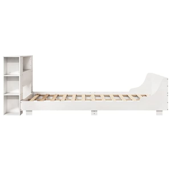 vidaXL sengeramme uden madras 150x200 cm massivt fyrretræ hvid