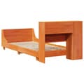 Miniatyrbilde 9 av 11: vidaXL Sengeramme uten madrass voksbrun 90x190 cm heltre furu