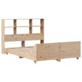 Miniatyrbilde 4 av 11: vidaXL Sengeramme uten madrass 140x200 cm heltre furu