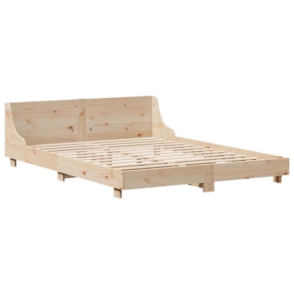 vidaXL Sengeramme uten madrass 140x200 cm heltre furu