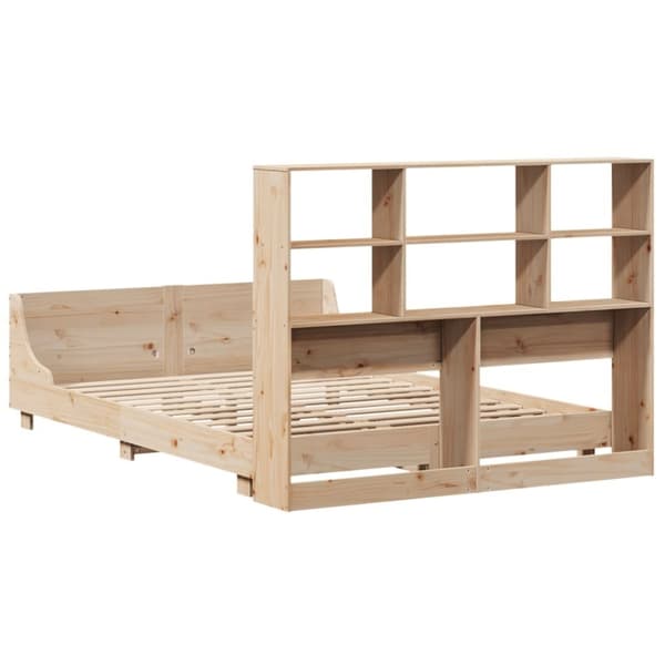 vidaXL Sengeramme uten madrass 140x200 cm heltre furu