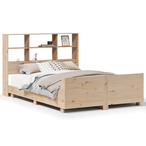 vidaXL Sengeramme uten madrass 140x200 cm heltre furu
