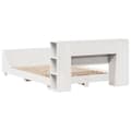 Miniatyrbilde 9 av 11: vidaXL Sengeramme uten madrass hvit 150x200 cm heltre furu