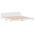 Miniatyrbilde 6 av 11: vidaXL Sengeramme med madrass hvit 200x200 cm heltre furu