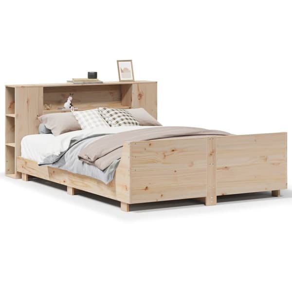 vidaXL Sengeramme uten madrass 140x200 cm heltre furu