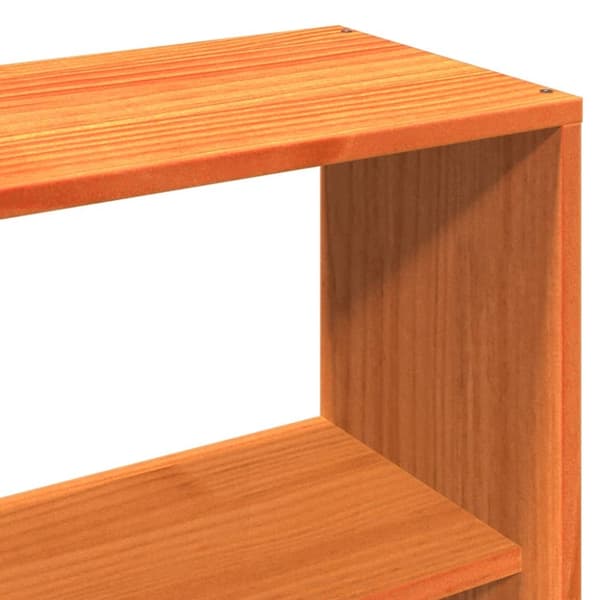 vidaXL Sengeramme uten madrass voksbrun 140x190 cm heltre furu