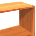Miniatyrbilde 11 av 11: vidaXL Seng med bokhylle uten madrass voksbrun 160x200 cm heltre
