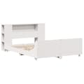 Miniatyrbilde 4 av 11: vidaXL Sengeramme uten madrass hvit 160x200 cm heltre furu