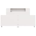 Miniatyrbilde 5 av 11: vidaXL Sengeramme uten madrass hvit 160x200 cm heltre furu