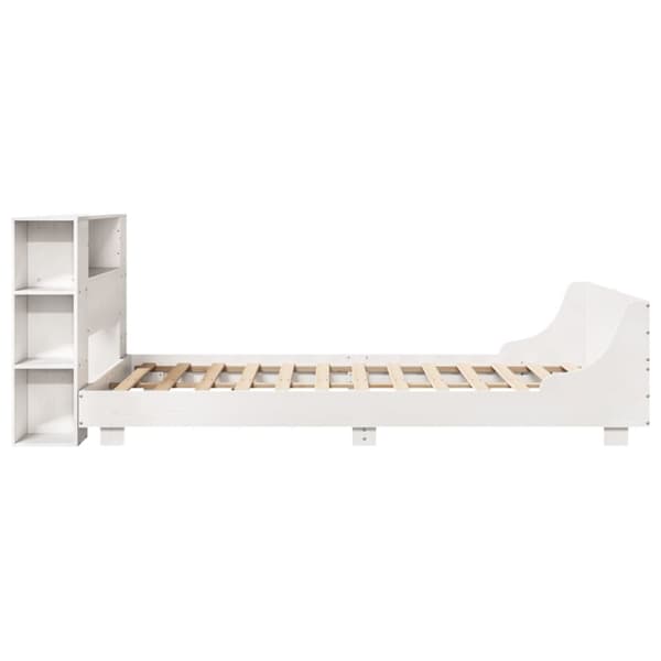 vidaXL Sengeramme uten madrass hvit 160x200 cm heltre furu